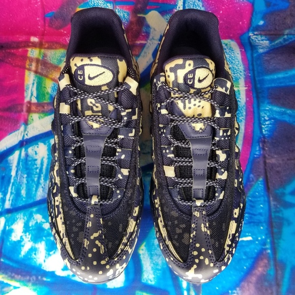 Nike Air Max 95 Mens Blue Desert Running Training - Picture 4 of 7